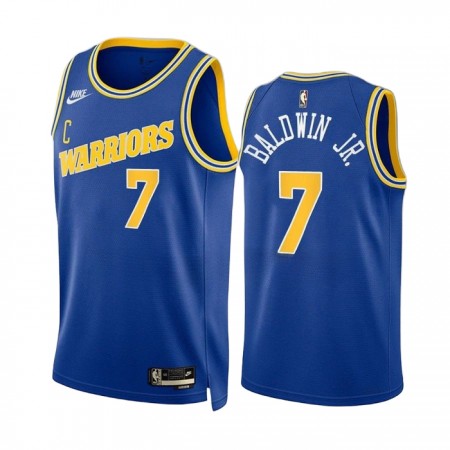 Muške NBA Dres Golden State Warriors Patrick Baldwin JR 7 Nike 2022-23 Classic Edition Plava Swingman